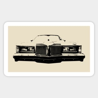 Pontiac Grand Prix 1970s American classic car monoblock black Sticker